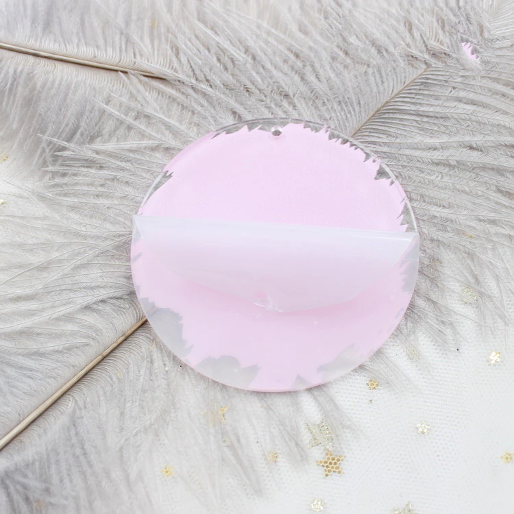 Acrylic Coloured Brush Stroke Disc Blank