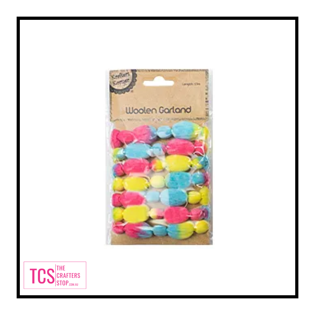 1.5m Woolen Pom Pom Garland