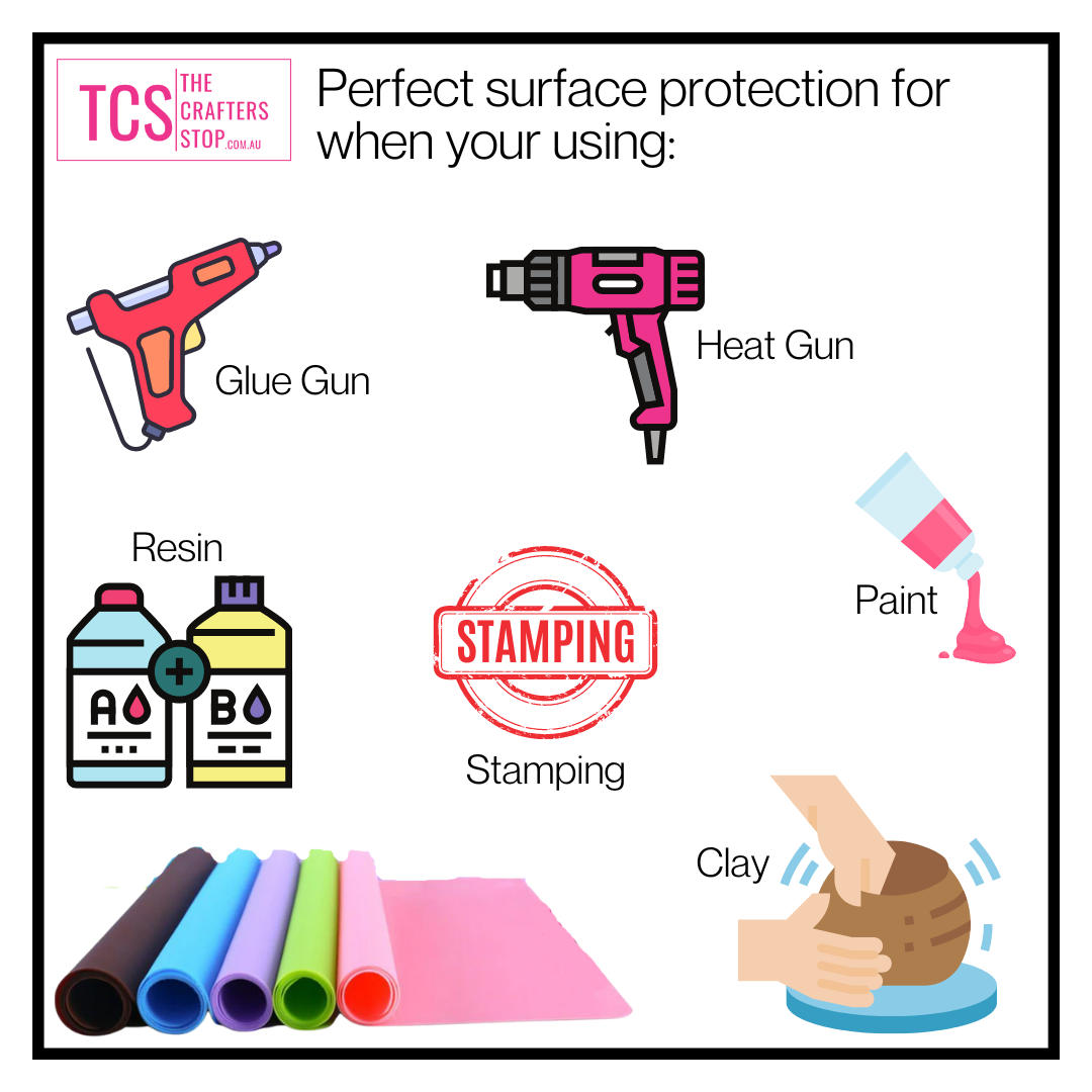 Silicone Hot Glue Gun/Resin or Craft Mat