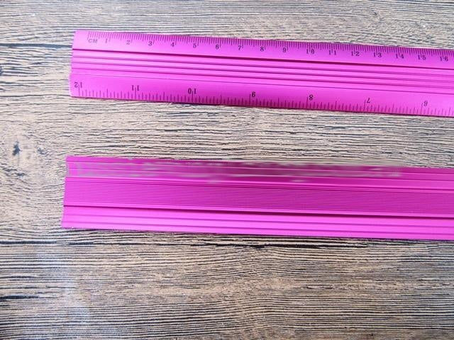 Pink Aluminium Ruler