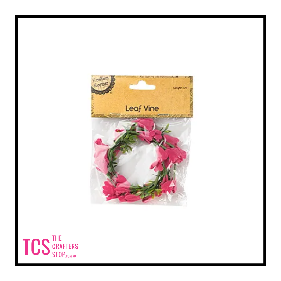 1m Leaf Vine Embellishments - 4 Colours