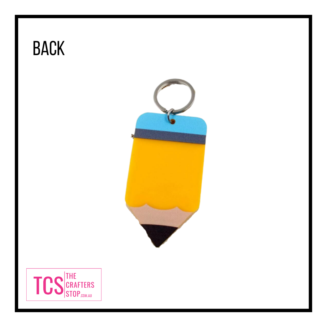 Acrylic Pencil Keyrings - Perfect for teachers gift
