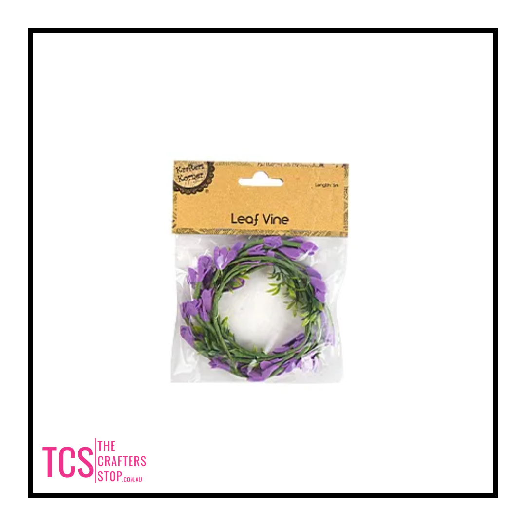 1m Leaf Vine Embellishments - 4 Colours