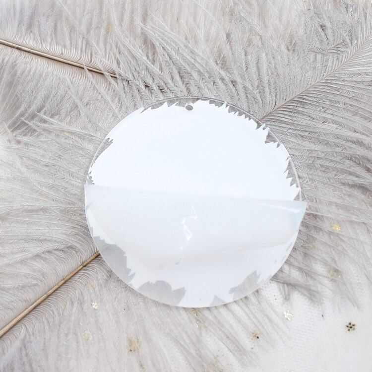 Acrylic Coloured Brush Stroke Disc Blank