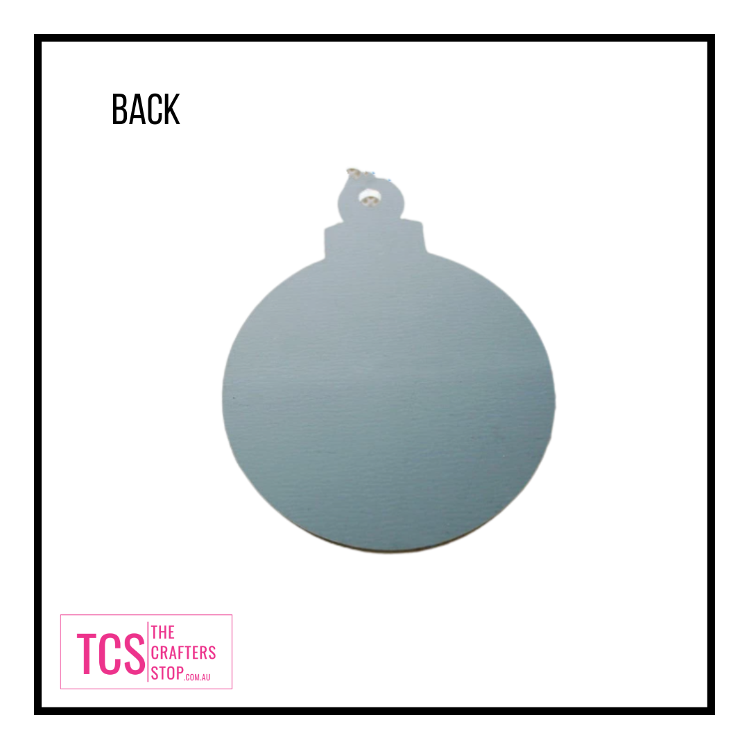 Rose Gold Mirror Acrylic Christmas Bauble Blank