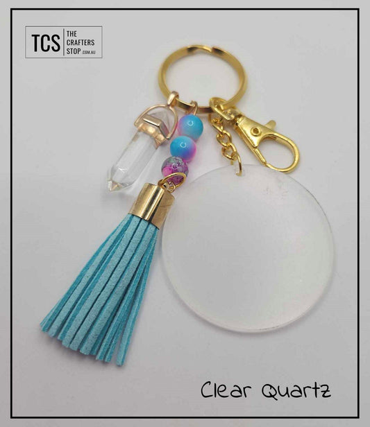 Crystal DT Keyring with Acrylic Blank
