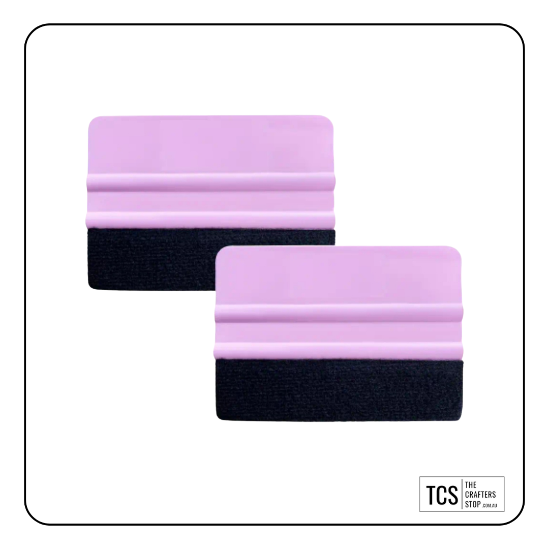 Medium Pink or Purple Vinyl Application Squeegee