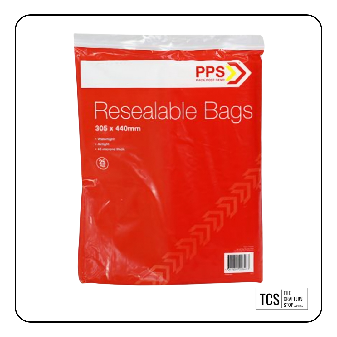 Resealable Bags 30.5 x 44 cm (X25 Pk)