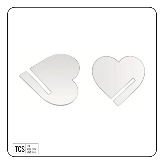 Heart Shaped Acrylic Drink Tags
