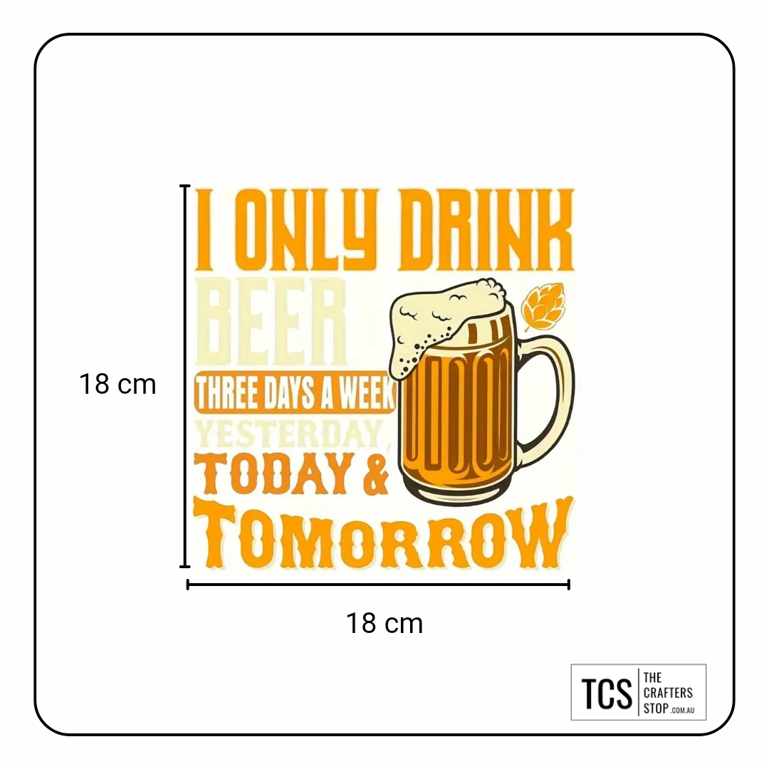 Beer DTF Iron On Transfer