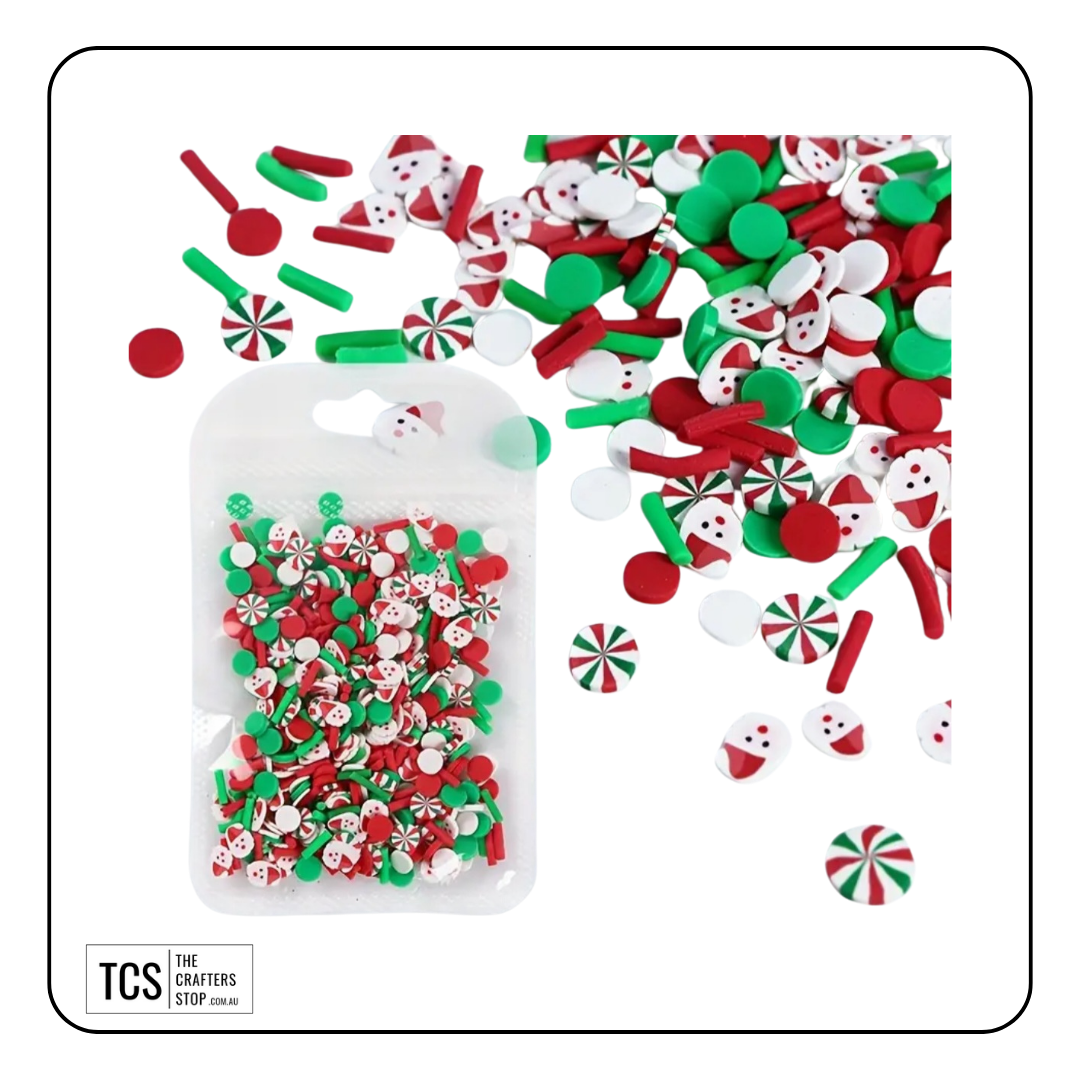 Polymer Clay Christmas Slices Add-ins
