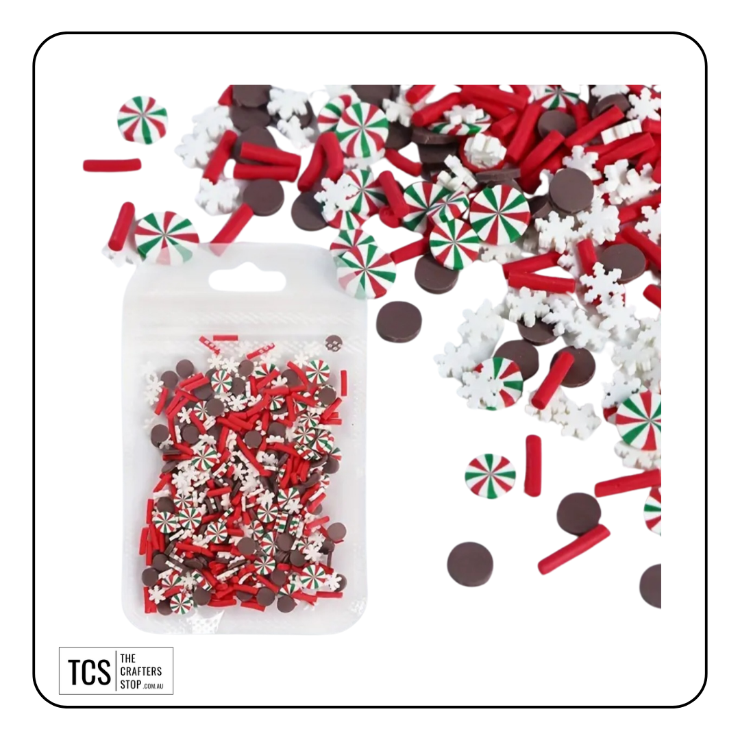 Polymer Clay Christmas Slices Add-ins