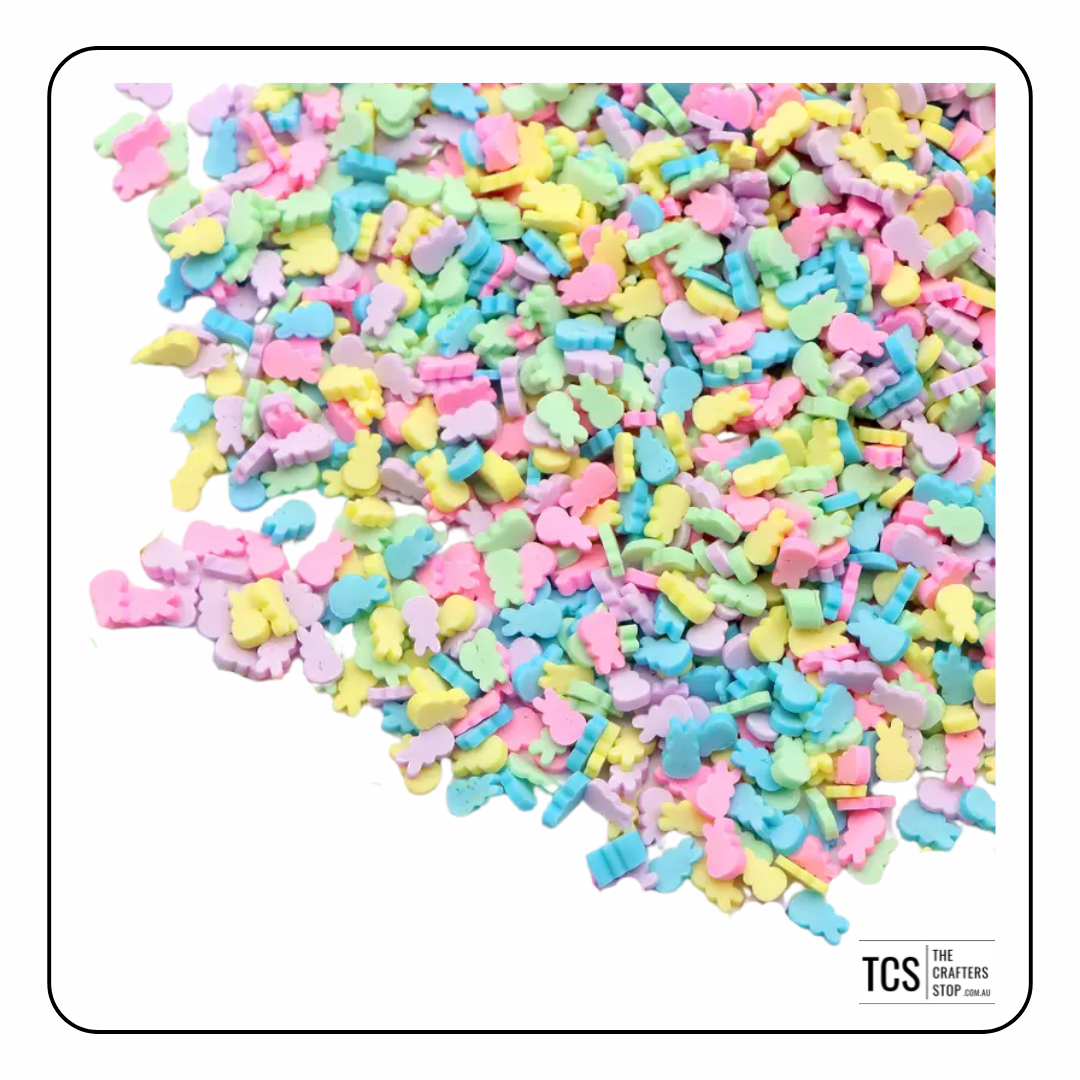 Polymer Clay Easter Slices Add-ins (Different designs)