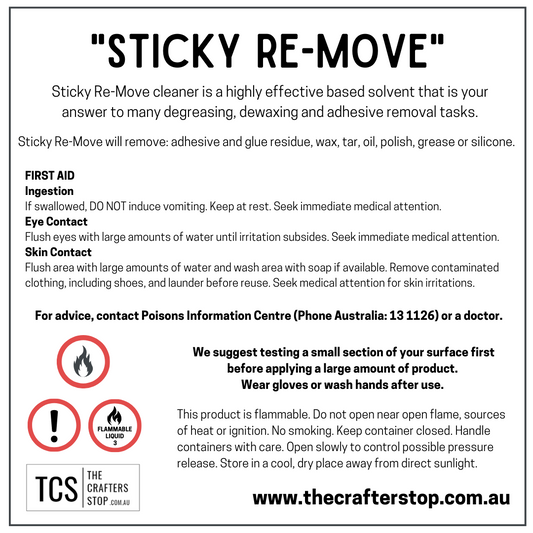 Sticky Re-Move 120ml - Sticky Adhesive Residue Remover