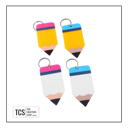 Acrylic Pencil Keyrings - Perfect for teachers gift