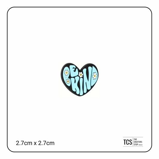 "Be Kind" Heart Focal Beads