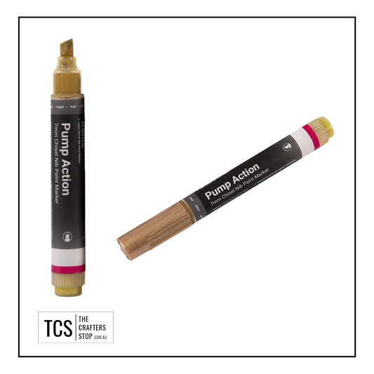 Ironlak Pump Action - 7mm Chisel Tip Acrylic Paint Marker
