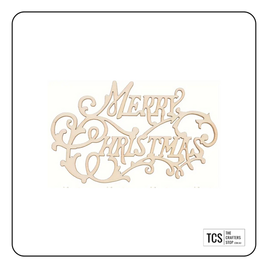 Decorative Wooden Merry Christmas Cutouts