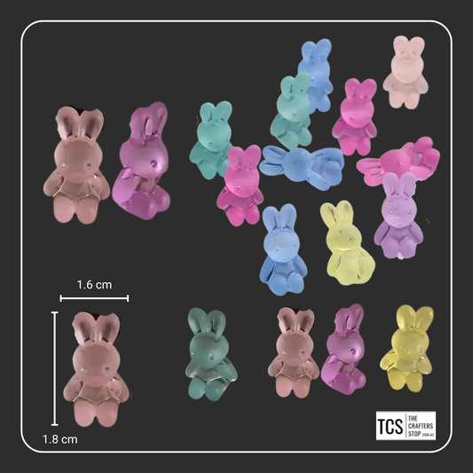 Mini Resin Easter Bunny Beads