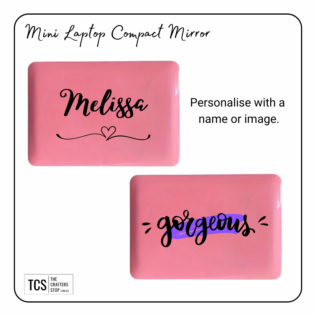 "Laptop Style" Mini Compact Mirror