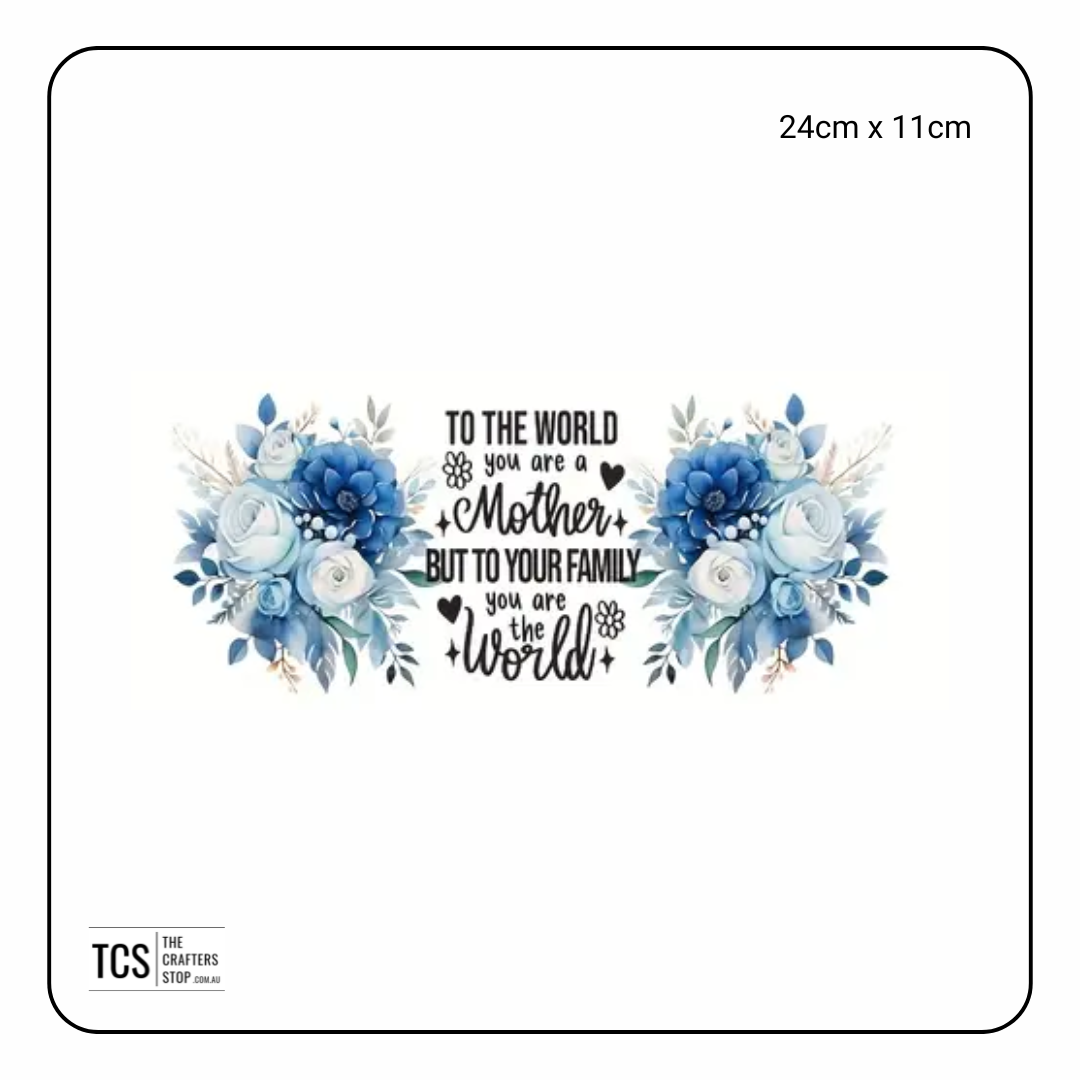 Mothers Day UV Waterproof Stickers/Wrap