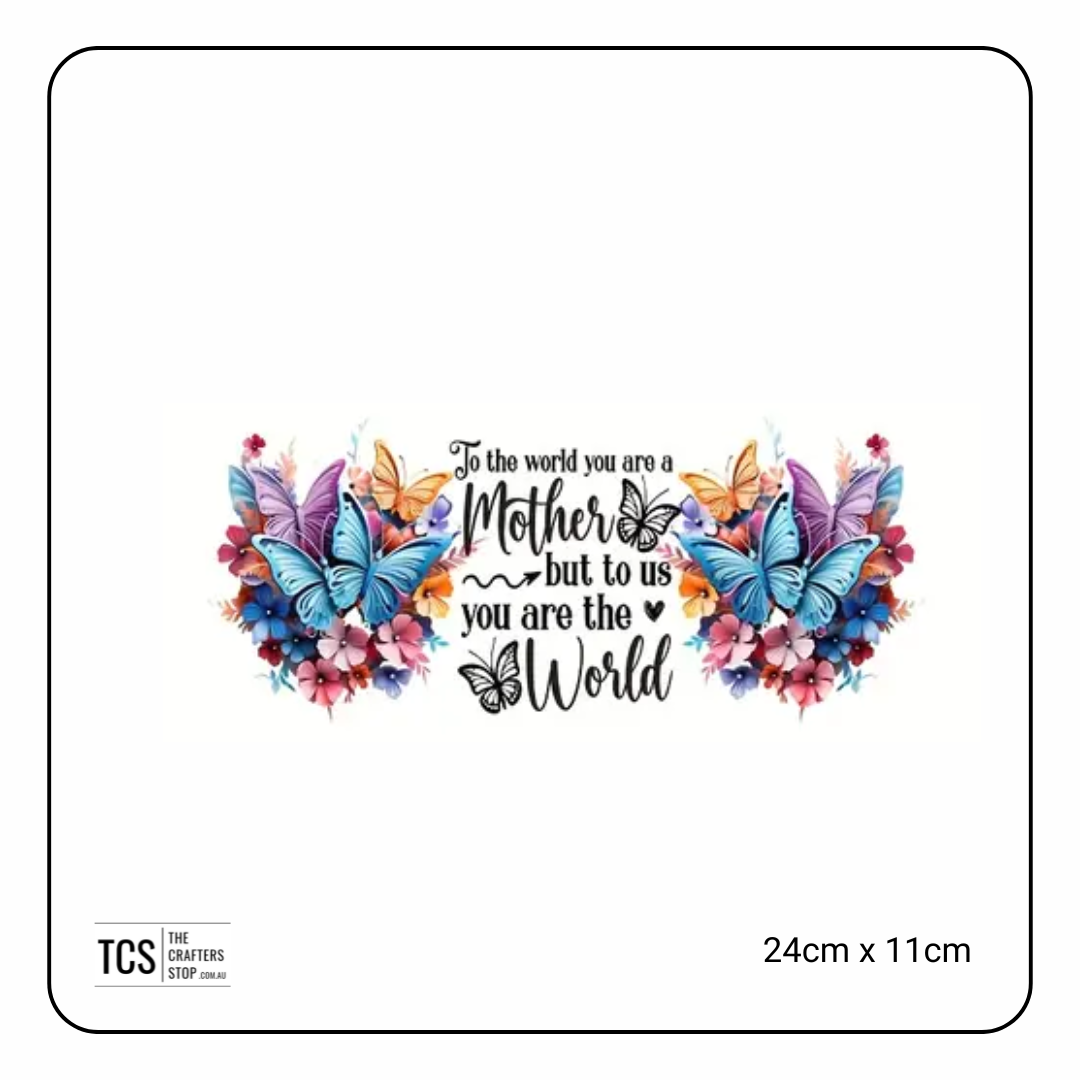 Mothers Day UV Waterproof Stickers/Wrap