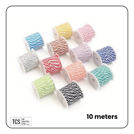 Two-Coloured Decorative Cotton Twine 10m