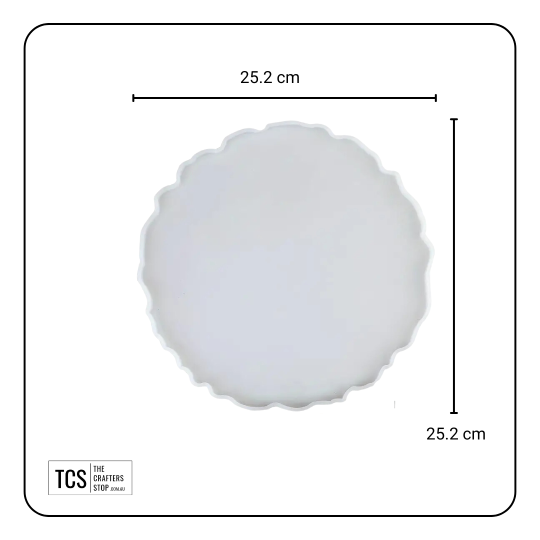 Resin Silicone Round Geode Plate/Tray Mould