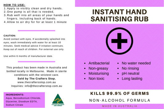 Antibacterial Alcohol-Free Instant Hand Sanitiser Rub