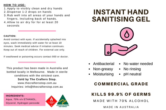Antibacterial Instant Hand Sanitiser Gel