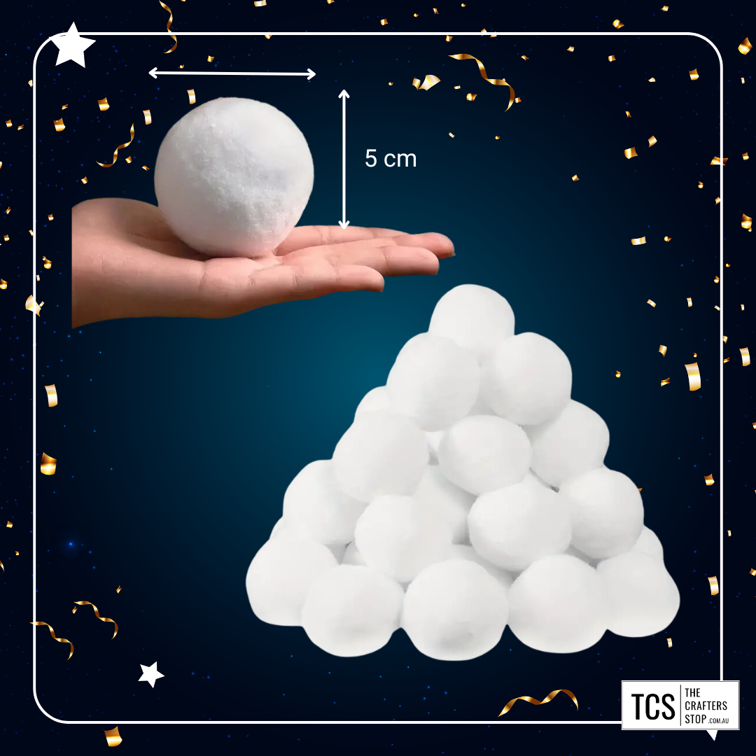 Plush White Snowballs