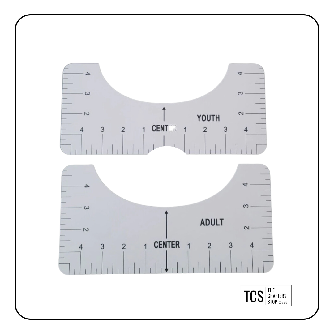 HTV T-Shirt Alignment Tool Set (4pcs) - 4 Colours available