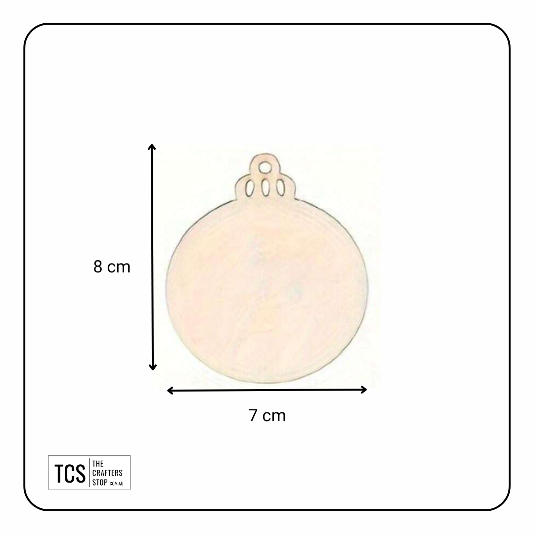 Wooden Christmas Bauble Blank