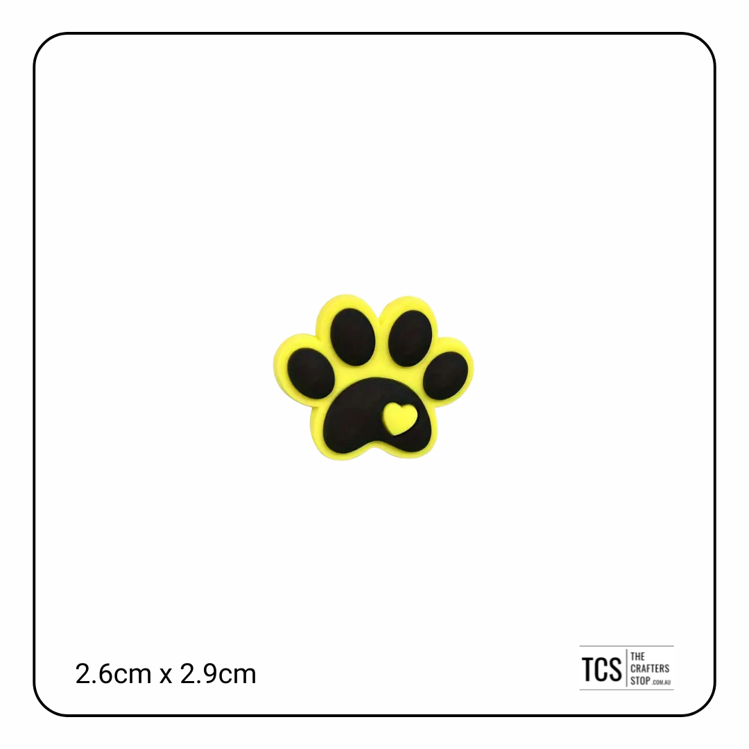 Paw Print Focal Beads