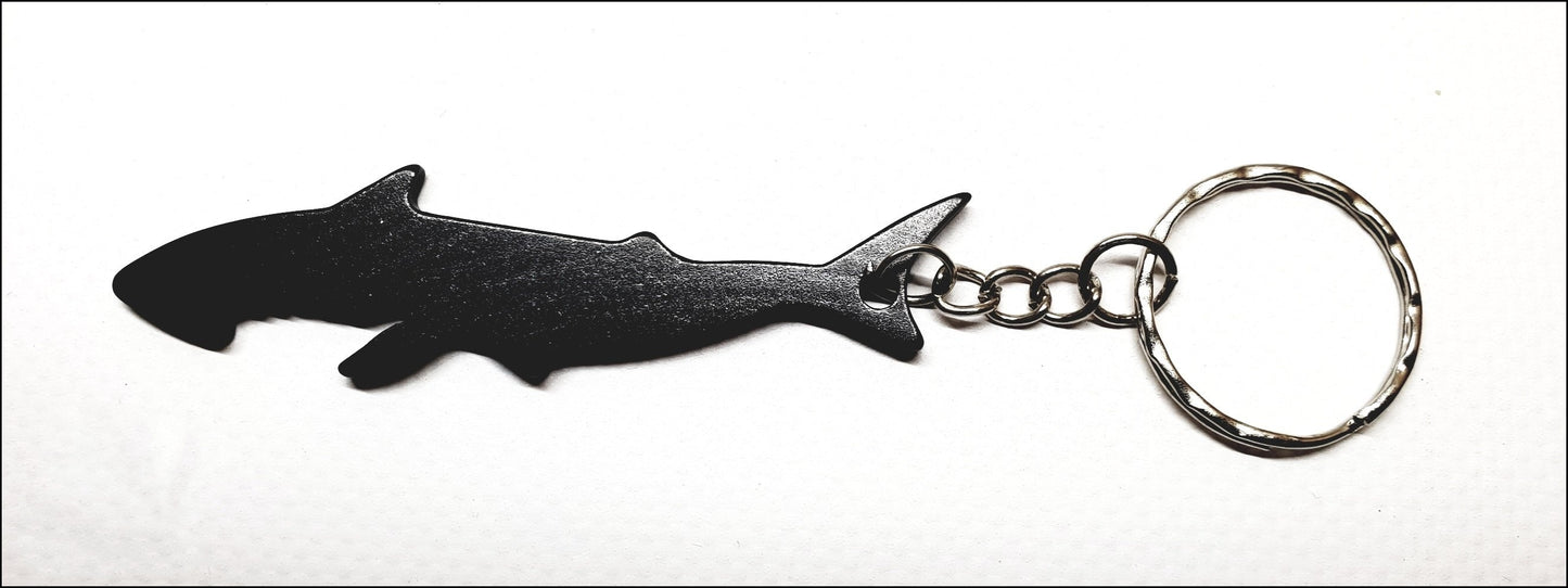 Aluminium Shark Bottle Opener Keyring