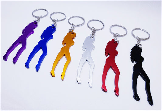 Diva Aluminium Bottle Opener Keyring