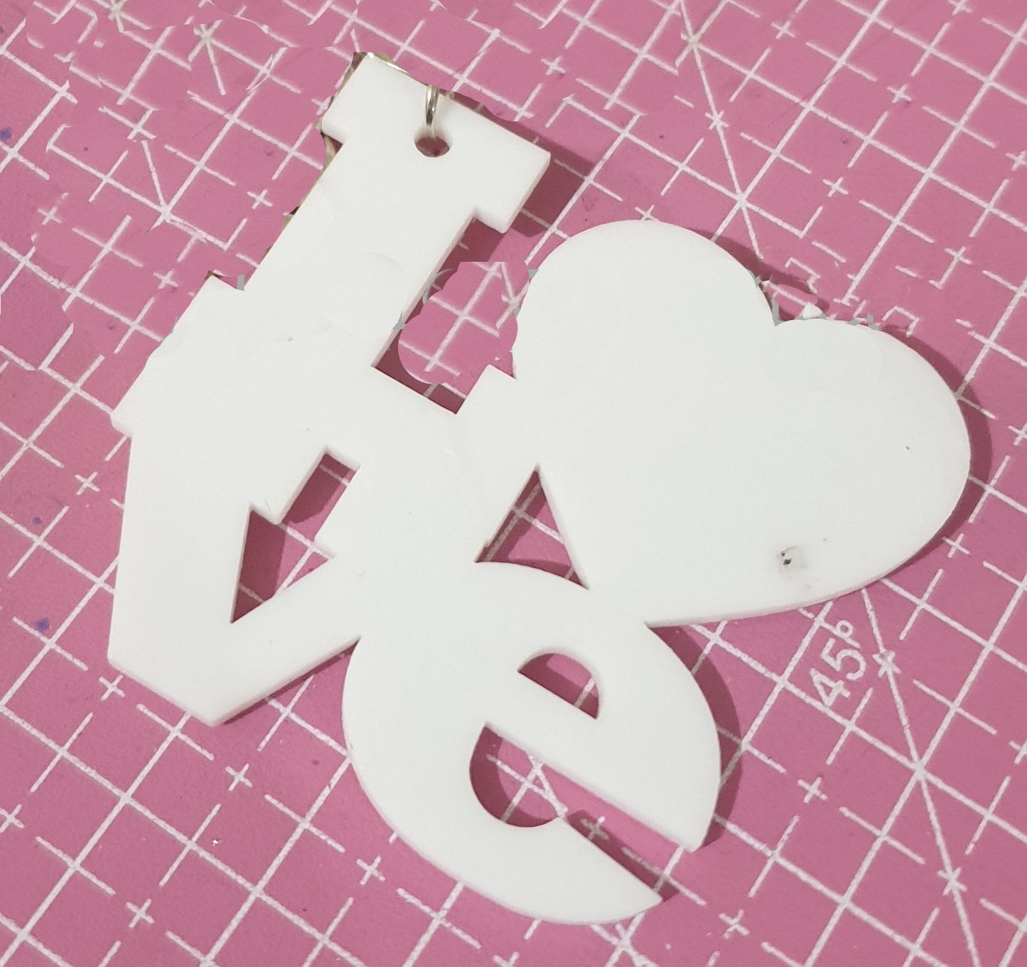 Acrylic Love Cutout Blank