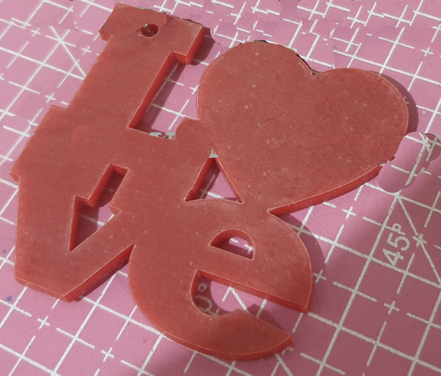 Acrylic Love Cutout Blank