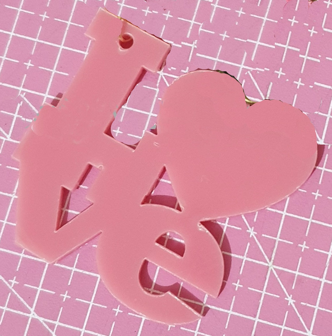 Acrylic Love Cutout Blank