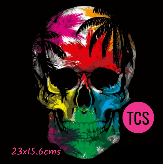 Decorative Skull Ready Made Iron On Transfers