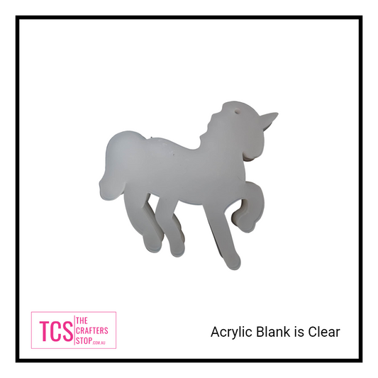 Acrylic Standing Unicorn Blank