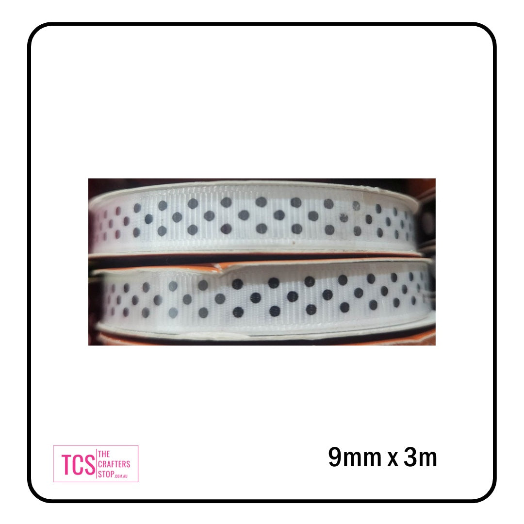 Polk a Dot Craft Ribbon - 3m