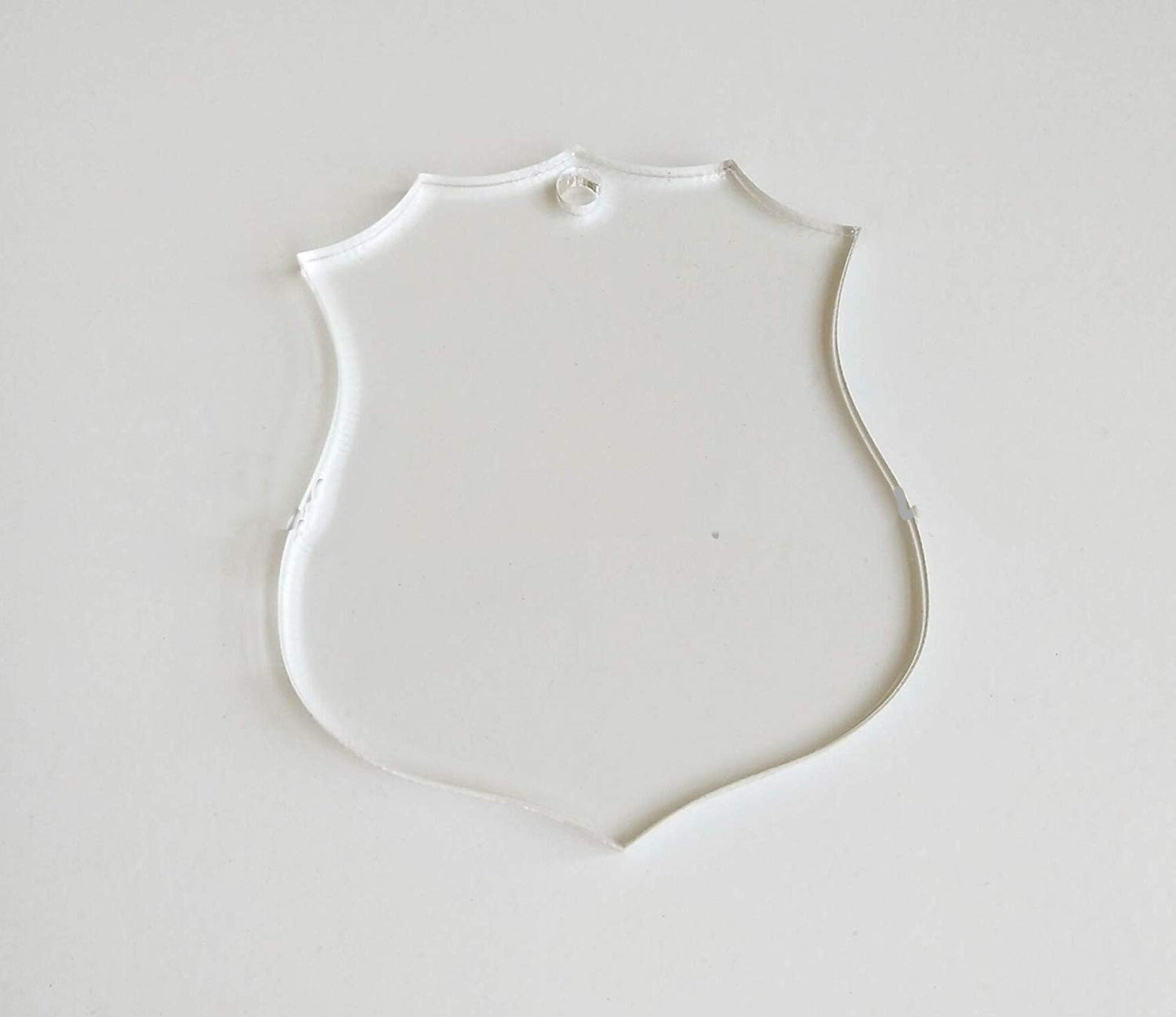 Police Shield Shaped Acrylic Blank