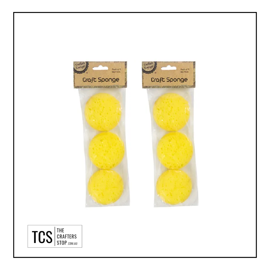 Craft Sponges - 3 Pk