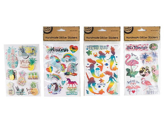 Handmade Glitter Stickers