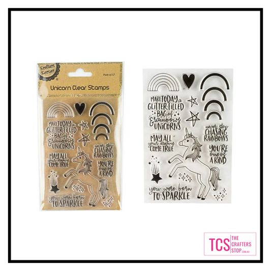 17 Piece Unicorn Stamp Set