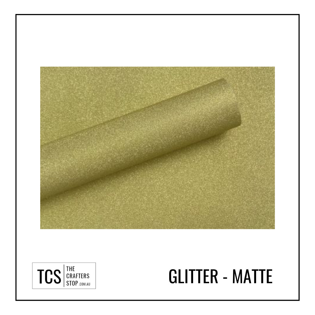 Semi-Permanent Metallic Matte Glitter Adhesive Vinyl