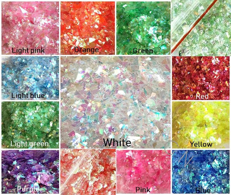 Iridescent Holographic Mylar Flakes 20grams