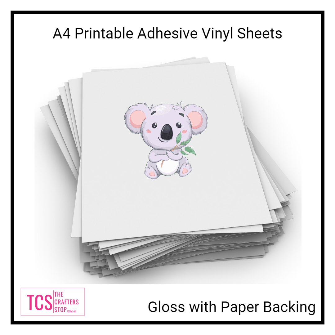 A4 Printable PP Adhesive VINYL Sheets - Inkjet