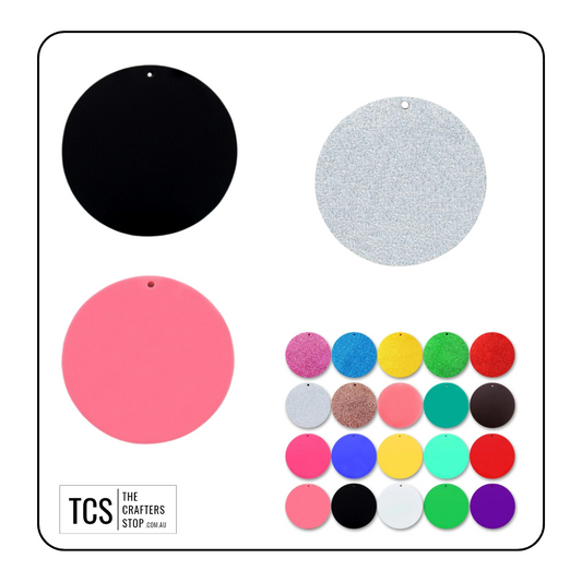 Round/Circle Acrylic Blanks (Great for Keyrings)